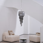 Lucente Noir Spiral Chandelier