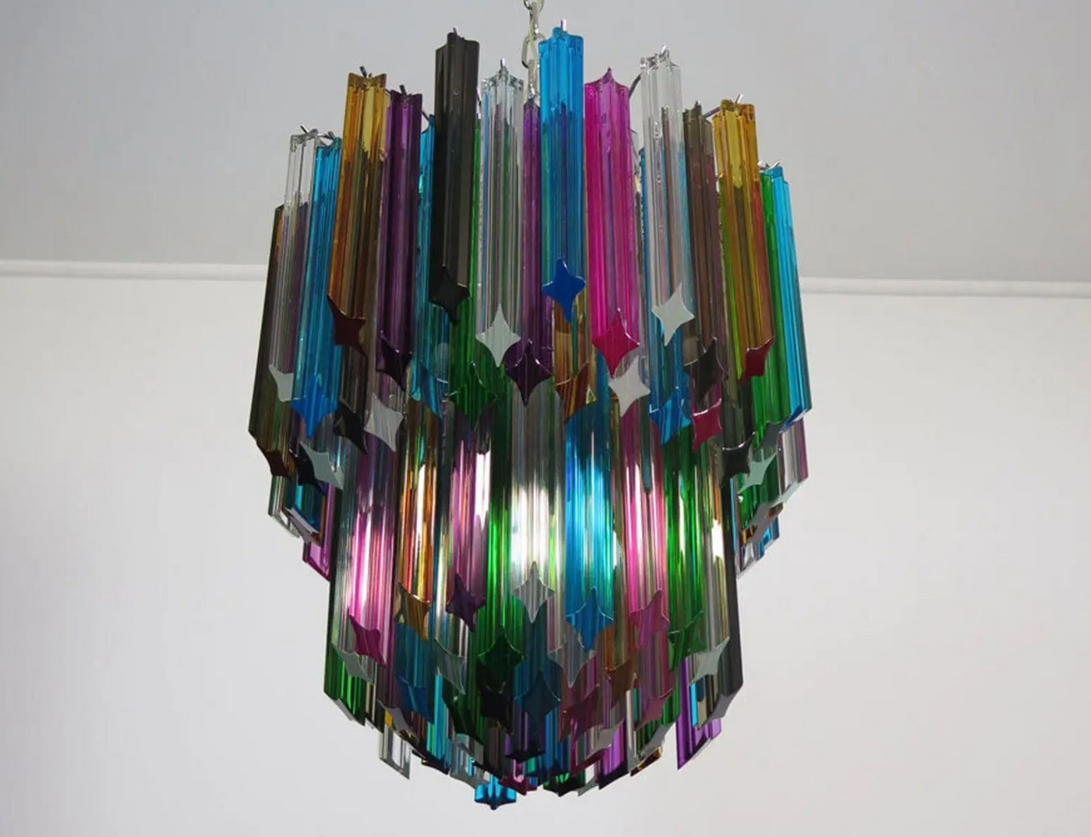 Lucente Noir Spiral Chandelier