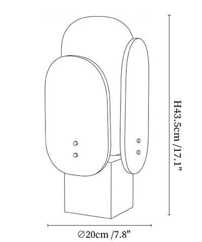 Luma Alabaster Panel Table Lamp