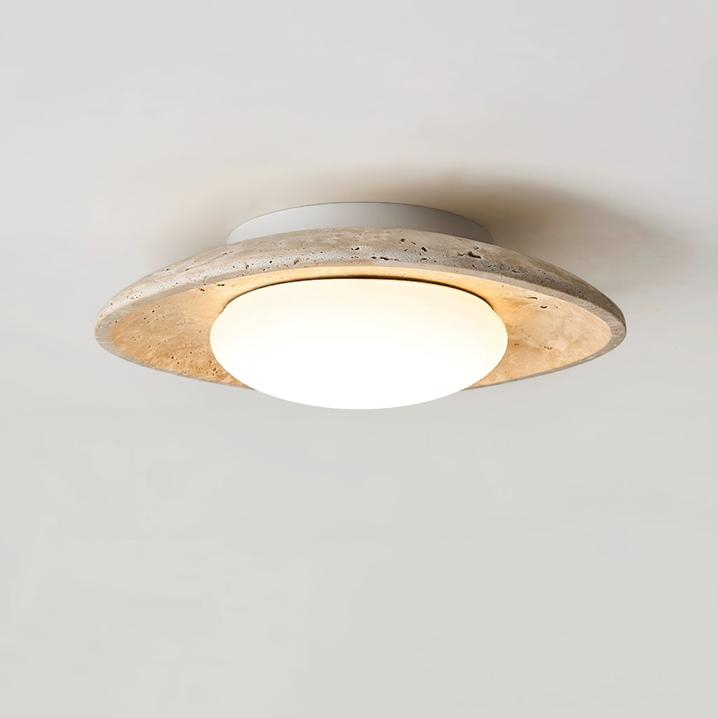 Luma Travertine Ceiling Light