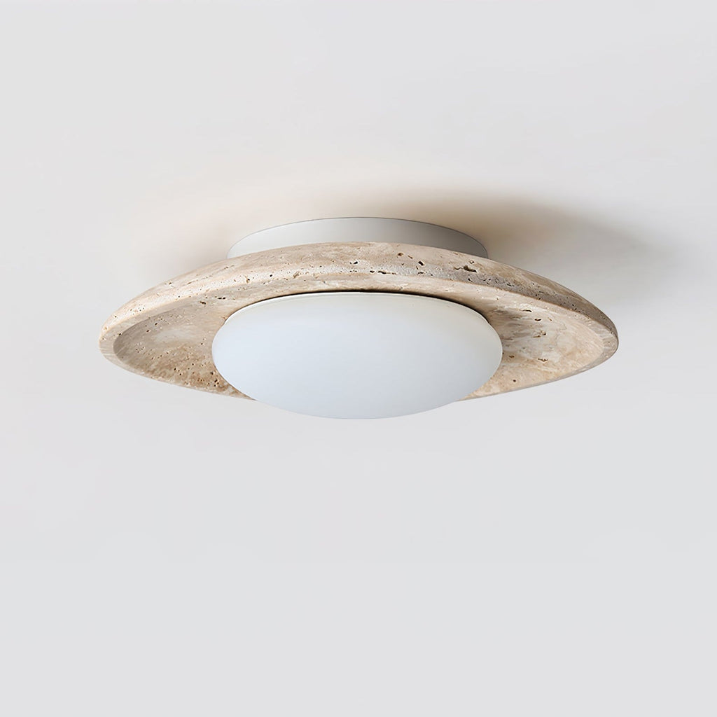 Luma Travertine Ceiling Light