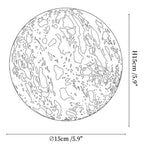 Luma Vein Stone Sphere Wall Light