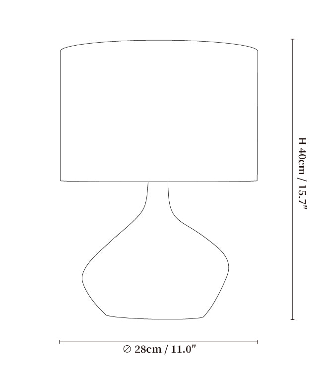 Lumea Artisan Ceramic Table Lamp