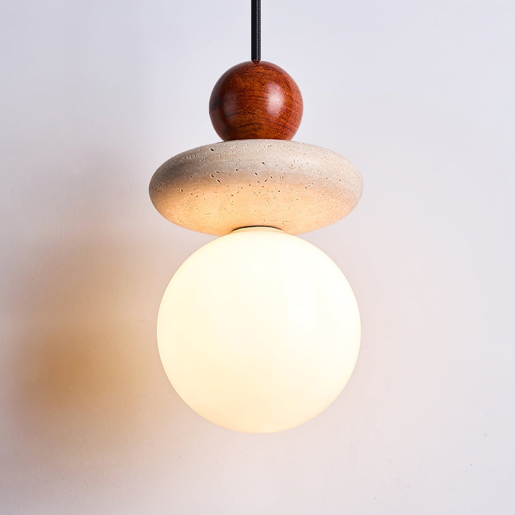 Lumi Travertine Pendant Light