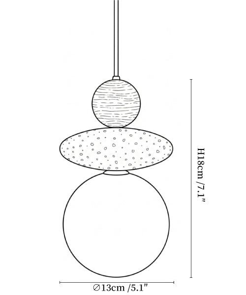 Lumi Travertine Pendant Light
