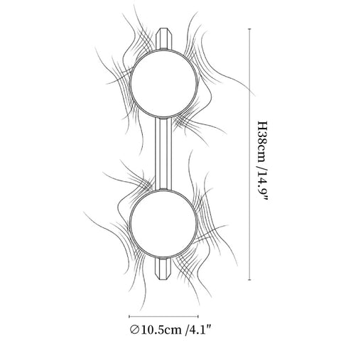 Lumin Wave Duo Wall Lamp
