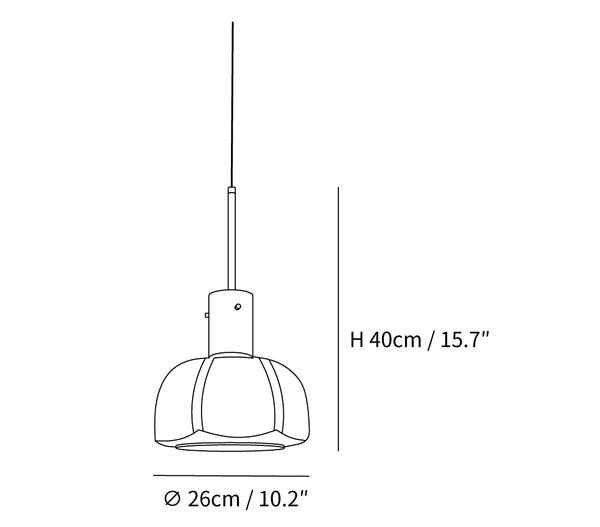 Lumina Petal Glass Pendant Light