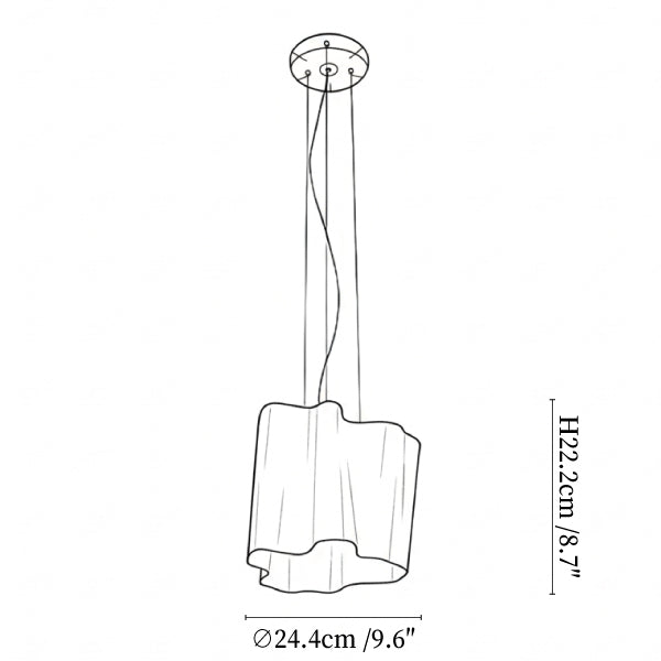 Luminara Glass Chandelier