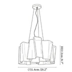 Luminara Glass Chandelier