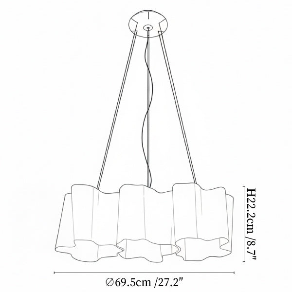 Luminara Glass Chandelier