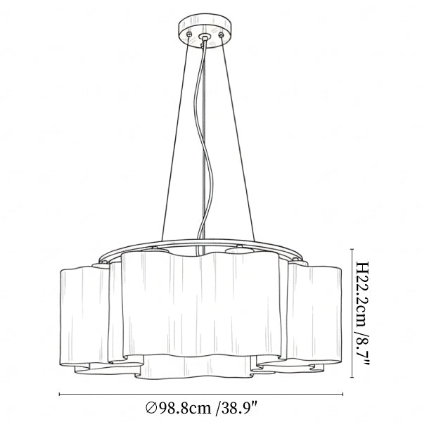 Luminara Glass Chandelier