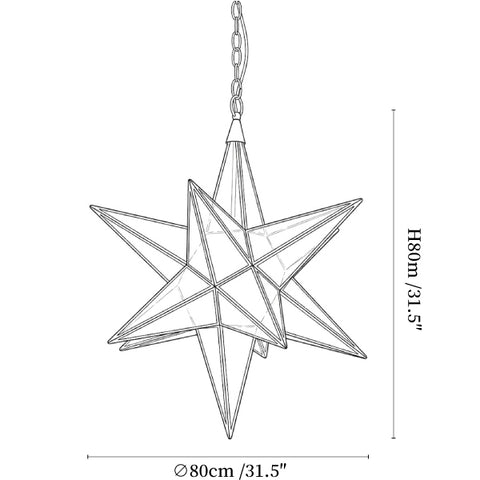 Luminara Star Chandelier