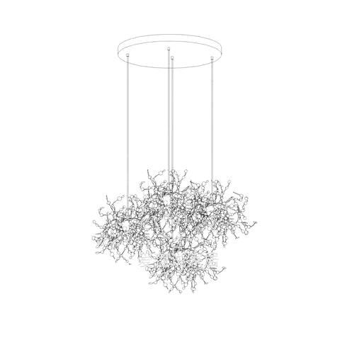 Shimmering Cloud Chandelier