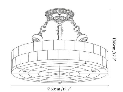 Lumisora Alabaster Ceiling Lamp