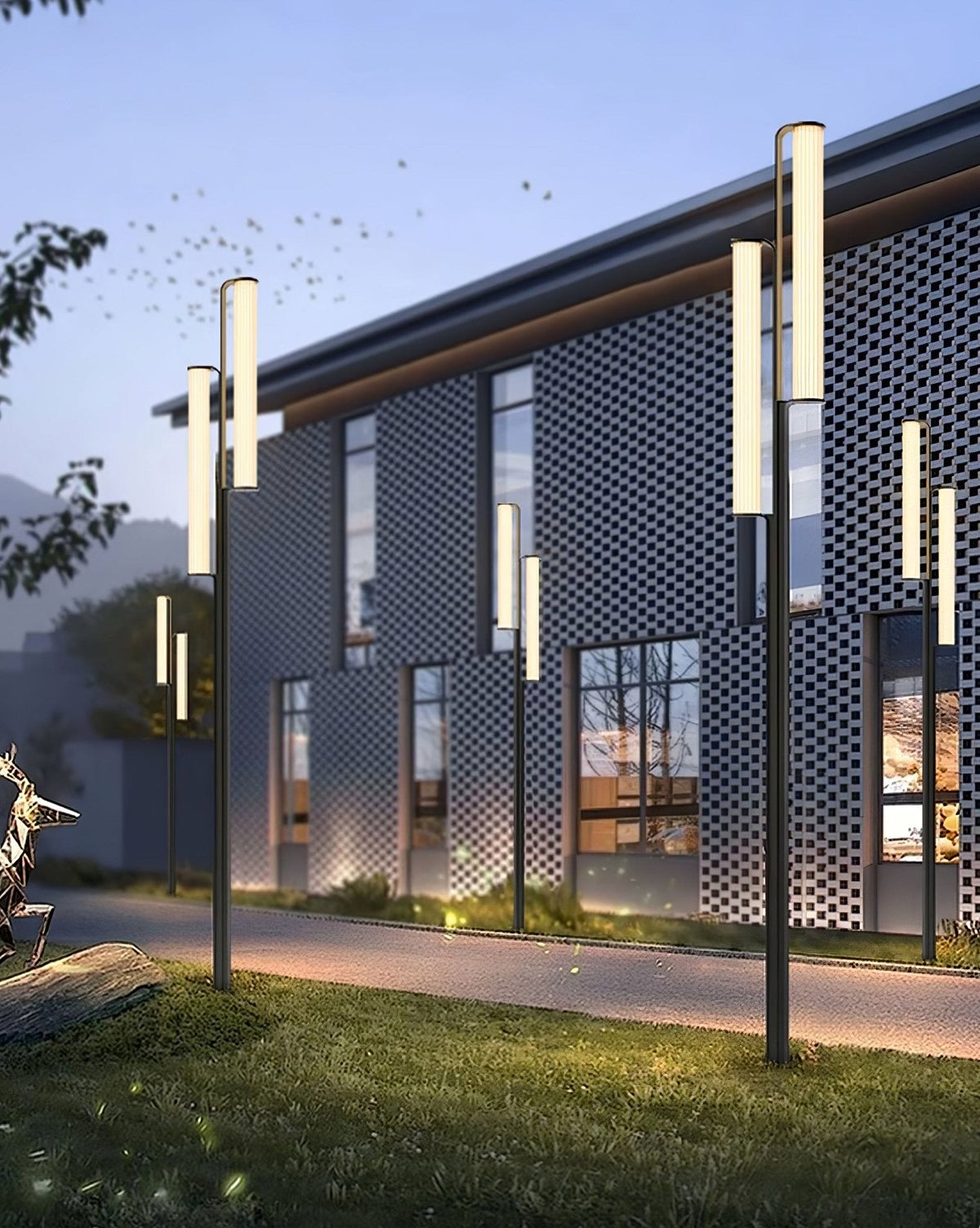 Lumo Arc Outdoor Post Lamp