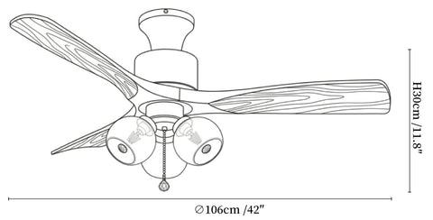 Lumo Orb Ceiling Fan Light