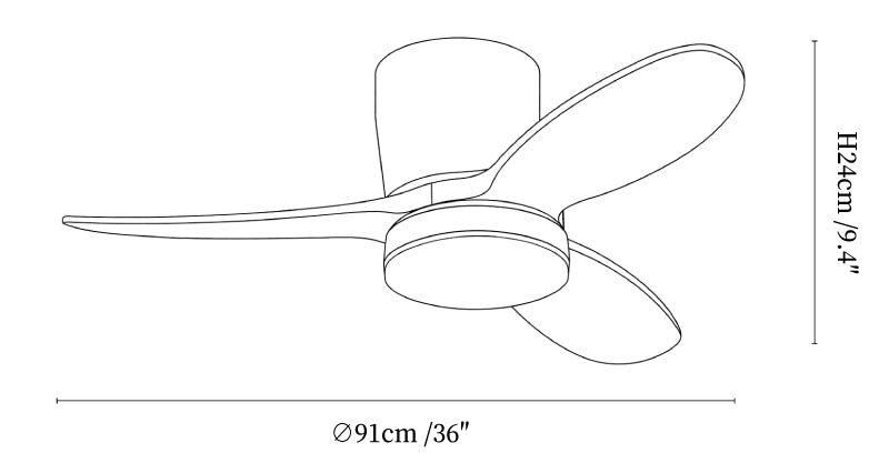 Lumo Petal Ceiling Fan Light