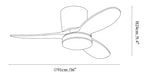 Lumo Petal Ceiling Fan Light
