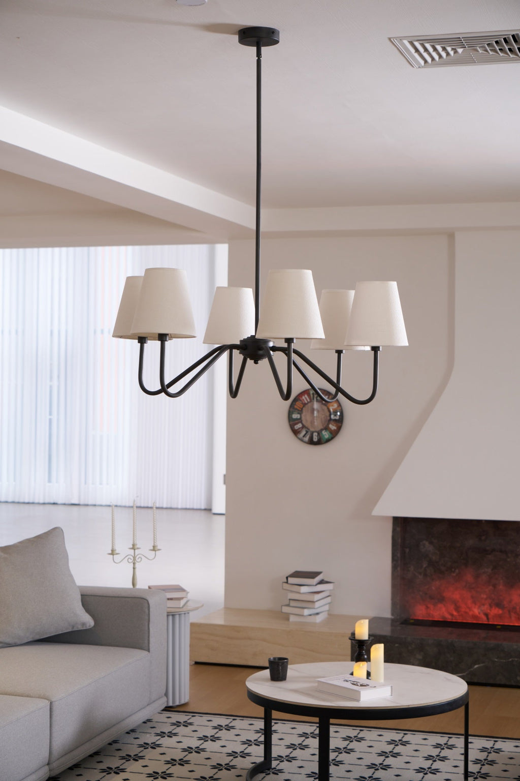 Lumos Black Chandelier