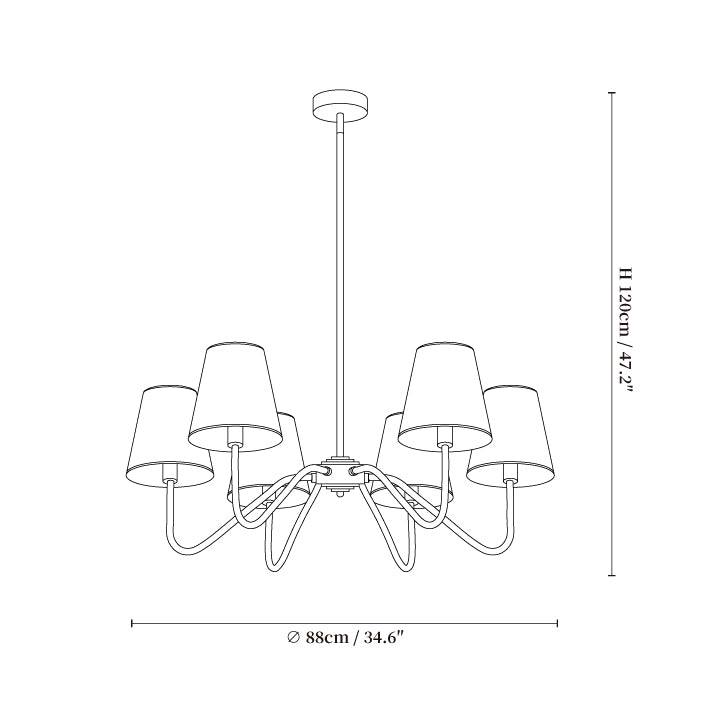 Lumos Black Chandelier