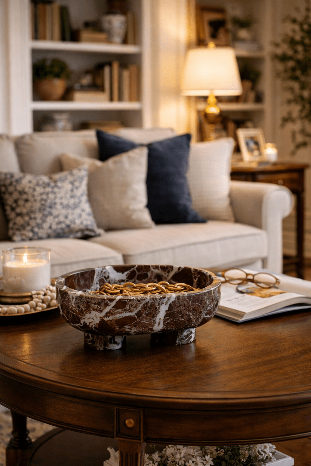 Luna Marble Tray
