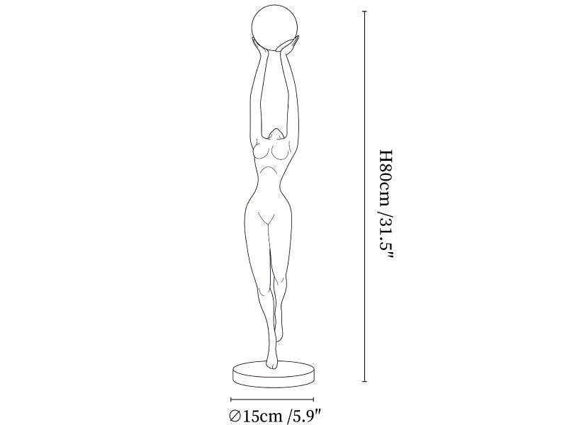 Luna Reach Sculpture Floor Lamp