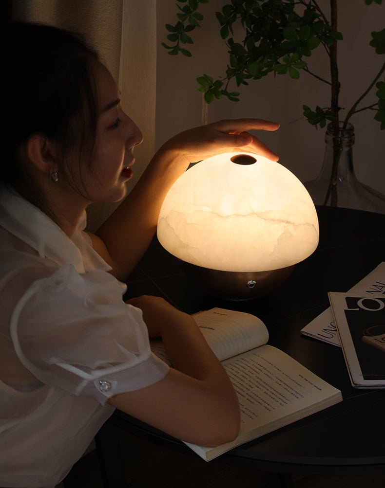Luna Stone Mini Table Lamp