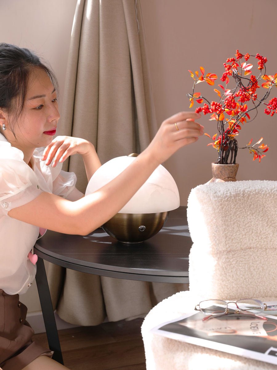 Luna Stone Mini Table Lamp