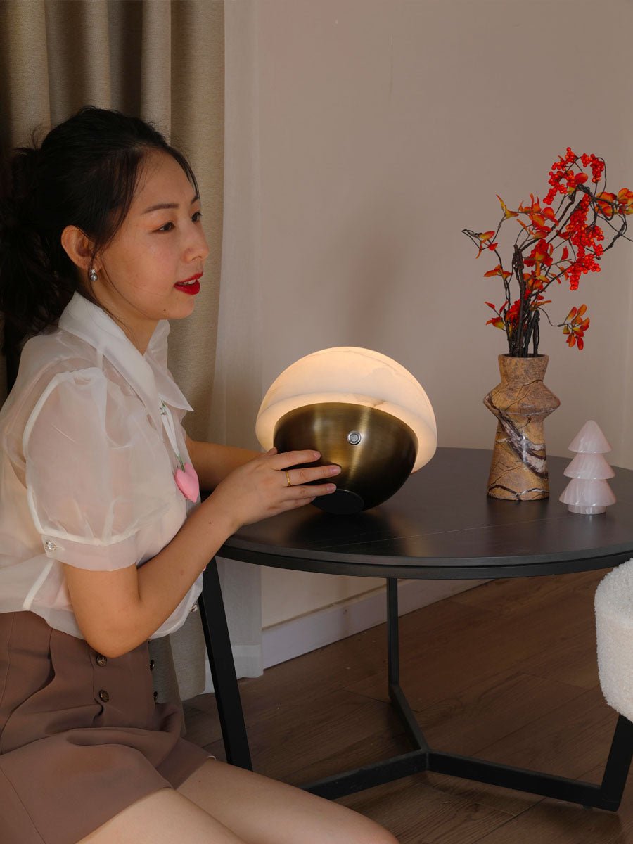 Luna Stone Mini Table Lamp