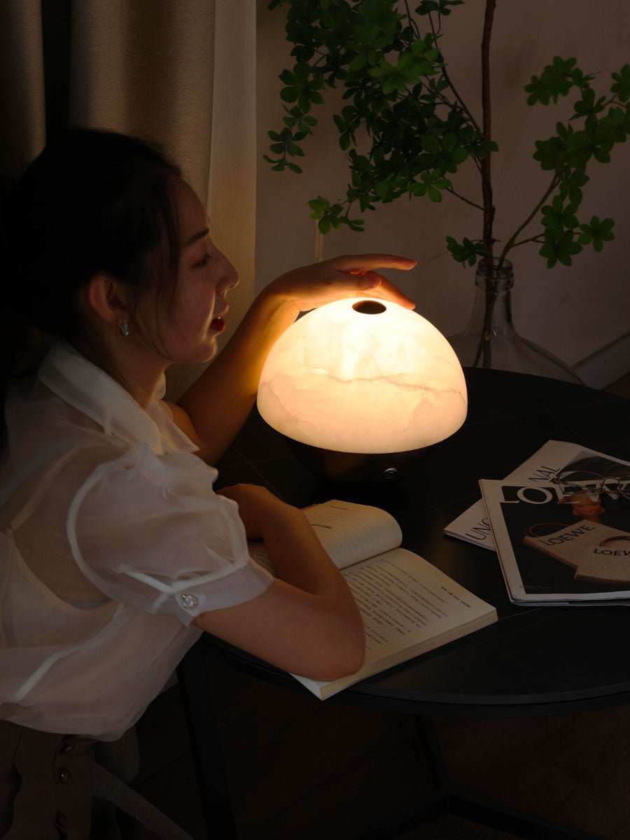 Luna Stone Mini Table Lamp