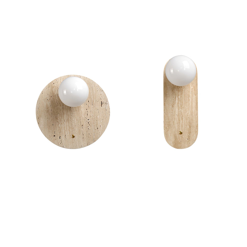 Luna Travertine Wall Sconce