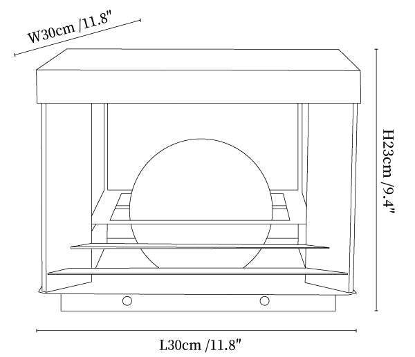 Lunar Crate Outdoor Lamp