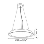 Lunar Disc Travertine Pendant Lamp
