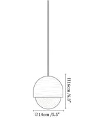 Lunar Dome Alabaster Pendant Light