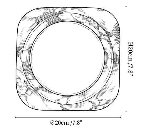 Lunar Marble Wall Light