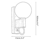Lunar Travertine Sconce