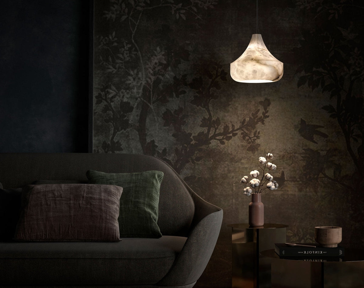 Alabaster Veil Pendant Light