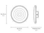 Orlina Stone Disc Wall Sconce