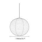 Lunara Mulberry Silk Globe Pendant Light