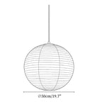 Lunara Mulberry Silk Globe Pendant Light