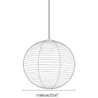 Lunara Mulberry Silk Globe Pendant Light