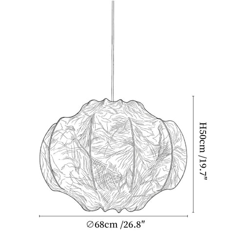 Lunara Silk Bloom Pendant Lamp