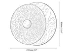 Lunara Textured Disc Wall Light