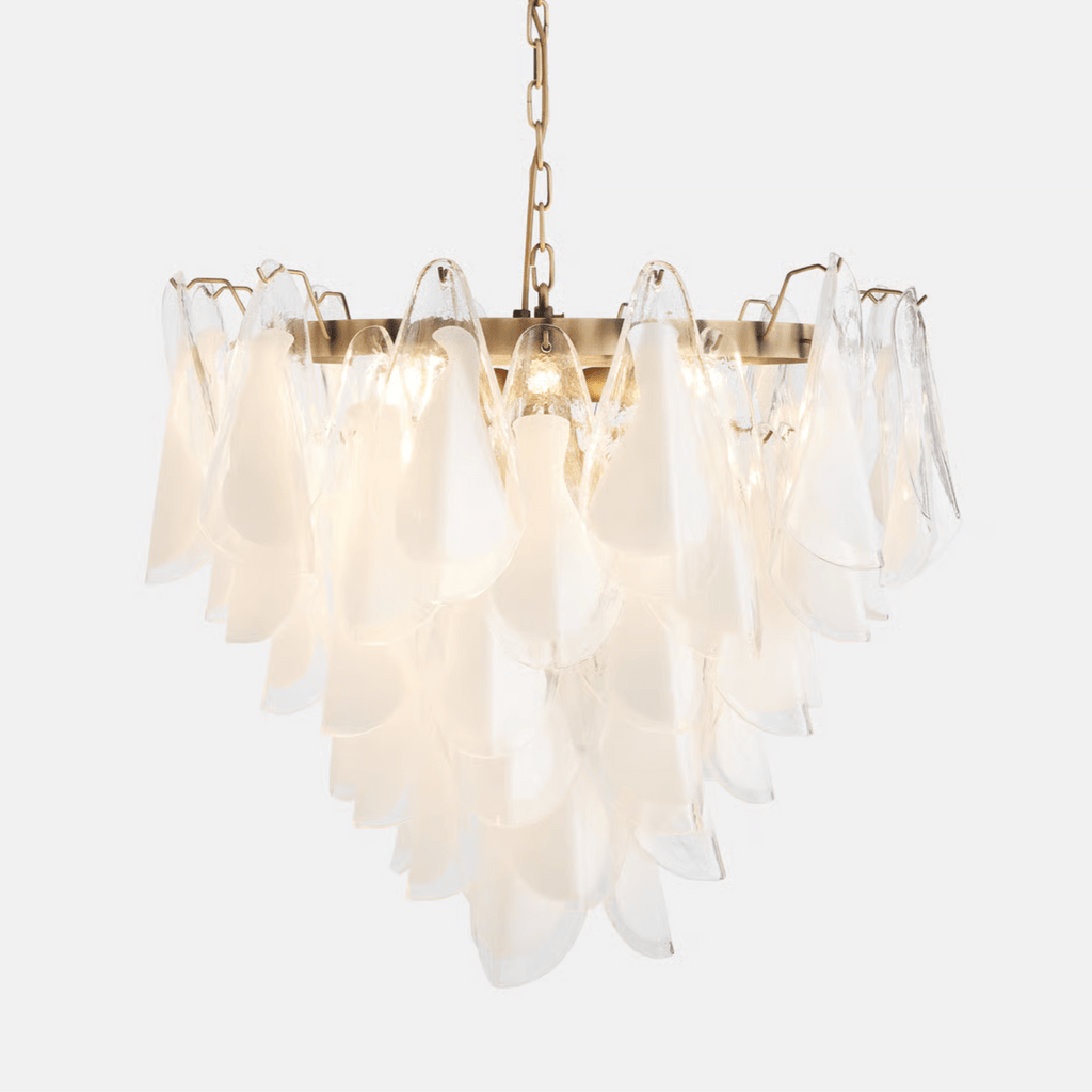 Lunara White Murano Chandelier