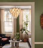 Lunara White Murano Chandelier