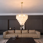 Lunara White Murano Chandelier