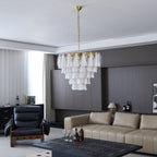 Lunara White Murano Chandelier
