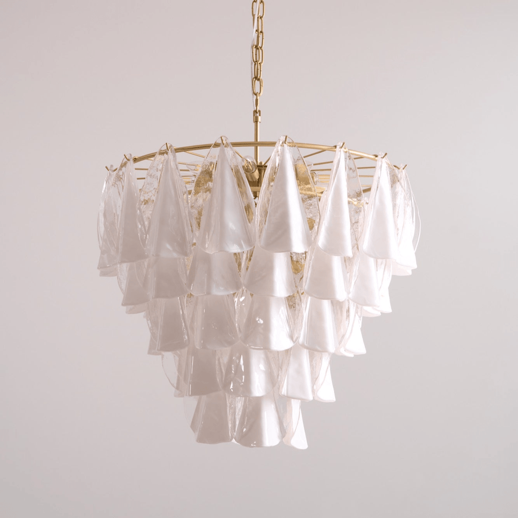 Lunara White Murano Chandelier