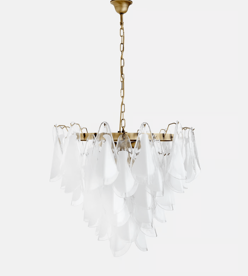 Lunara White Murano Chandelier