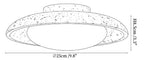 Lunara Yellow Travertine Ceiling Light